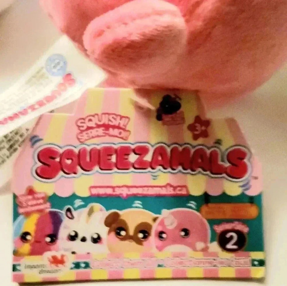 Squishzamals Nadia& Narcissa  Narwal Toys 2 pcs Blue & Pink Brand New - Picture 4 of 5